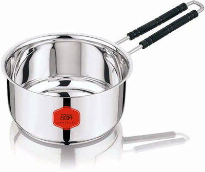 COOKCRAFT Sauce Pan 16 cm diameter 1 L capacity(Stainless Steel, Non-stick, Induction Bottom)