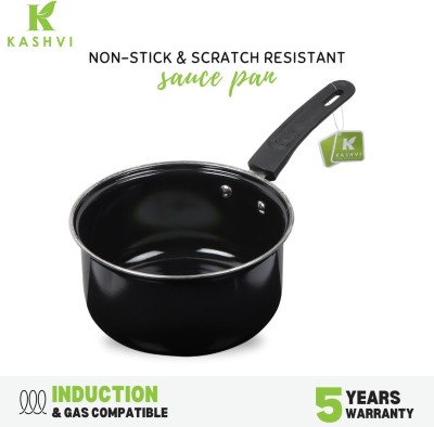 Kashvi kashvi Big Tadka/ Sauce Pan 17 cm diameter 1.4 L capacity(Cast Iron, Non-stick, Induction Bottom)