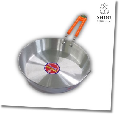 SHINI LIFESTYLE Aluminium Fry pan Cooking Kitchenware Heat distribution, Aluminium tawa, Fry Pan 22 cm diameter 1.5 L capacity(Aluminium)