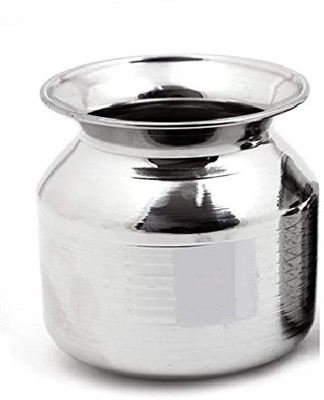 Dynore Heavy Lota/Kalash/ Milk Pot- 1200 ml Pot 12 cm diameter 1.2 L capacity(Stainless Steel)