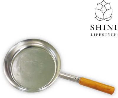 SHINI LIFESTYLE Super Smooth Galvanized Iron Shallow Fry Pan, Egg pan with Long Handle Fry Pan Fry Pan 27 cm diameter 3 L capacity(Iron)