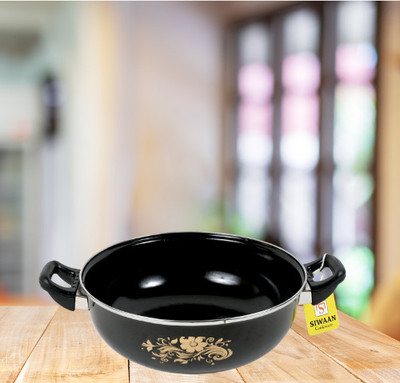 SIWAAN 4L Multi-Utility Kadhai Kadhai 28 cm diameter 4 L capacity(Cast Iron, Non-stick, Induction Bottom)