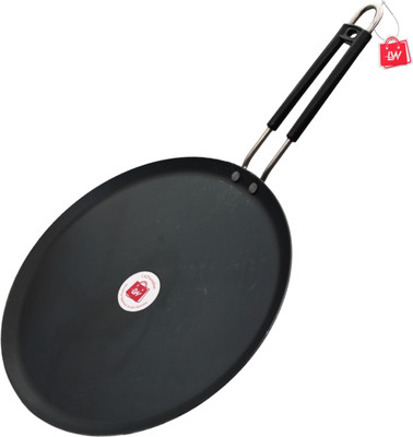 LAZYwindow Induction Base Flat Iron Dosa Tawa + Surprise Gift Induction Bottom Cookware Set(Iron, 1 - Piece)