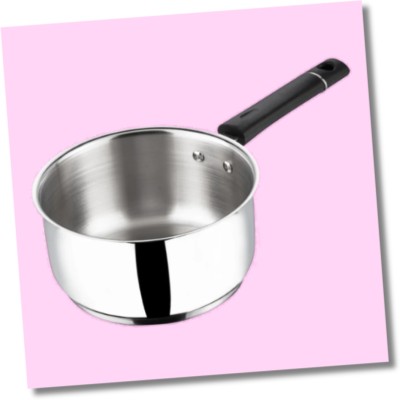 SHINI LIFESTYLE aluminium sauce pan with lid, Milk Pan, Sauce Pot Cookware Sauce Pan 17.5 cm diameter 1.5 L capacity(Aluminium)