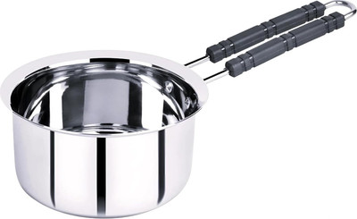 RJ kitchenware Store RJ kKitchenware Store Stainless Steel Sauce Pan with Induction Compatible Tope 2 L capacity 24 cm diameter(Stainless Steel, Non-stick, Induction Bottom)