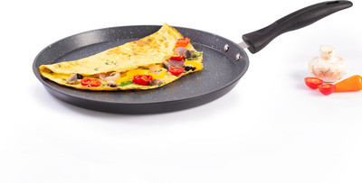 WONDERCHEF Duralite Die-Cast Dosa Tawa 28 cm diameter(Aluminium, Non-stick, Induction Bottom)