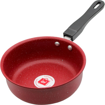 LAZYwindow Premium Quality Nonstick Sauce Pan 17 cm diameter 1 L capacity(Hard Anodised, Non-stick, Induction Bottom)