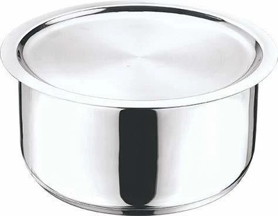 VINOD Stainless Steel 304 Grade Tope with Lid Tope with Lid 5.3 L capacity 24 cm diameter(Stainless Steel, Induction Bottom)