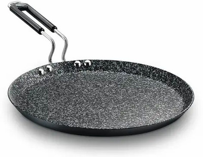 GSI Durastone Hard Anodised 6 Layer Non-Stick Omni Tawa, (Black) Tawa 25 cm diameter(Hard Anodised, Non-stick, Induction Bottom)