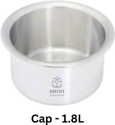 SHINI LIFESTYLE AluCraft Cookware Aluminium Tope, Bhagona & Milk Pot (Capacity- 1.8L) Tope 1.8 L capacity 23 cm diameter(Aluminium)