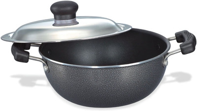Prestige Omega Select Plus Kadhai 20 cm diameter with Lid 2.2 L capacity(Aluminium, Non-stick)