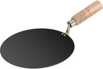 KDEP wooden handle roti tawa Tawa 25 cm diameter(Iron)