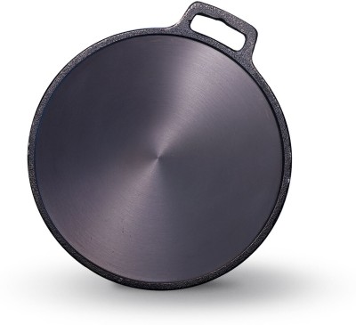 Kichera Pre Seasoned Single Handle Cast Iron Dosa Pan/Tawa Tawa 28 cm diameter(Cast Iron, Non-stick, Induction Bottom)