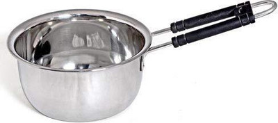 PUHBRHY Stainless Steel Sauce-Tea-Milk Pan/Pot/Tapeli/Patila/Boiling Vessel With Handle Sauce Pan 18 cm diameter 1 L capacity(Stainless Steel, Non-stick, Induction Bottom)