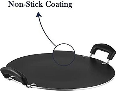 Redific Dosa Tawa Non-stick Pan NonStick set Non Stick Coated Cookware Set 1 Piece Non-Stick Coated Cookware Set(PTFE (Non-stick), Aluminium, 1 - Piece)