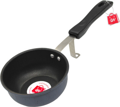 LAZYwindow Nonstick Fry / Tadka Pan 11 cm diameter 0.25 L capacity(Hard Anodised, Non-stick, Induction Bottom)
