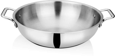 Fortune Cookware Triply Stainless Steel Cookware Tasla Kadhai 26 cm diameter 3.5 L capacity(Triply, Induction Bottom)