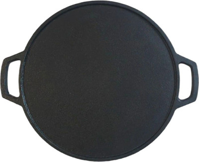 QBOND DHOSA TAWA-FLATE TAWA Tawa 30.3 cm diameter(Cast Iron, Non-stick)