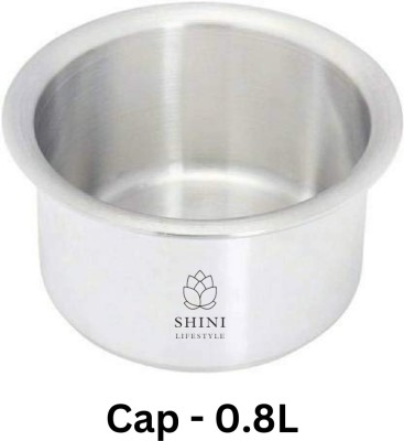 SHINI LIFESTYLE AluCraft Cookware Aluminium Tope, Bhagona & Milk Pot (Capacity- 0.8L) Tope 0.8 L capacity 20 cm diameter(Aluminium)
