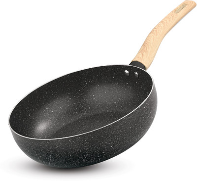 BERGNER Earth Black Non-Stick Induction Bottom 3 L capacity 24 cm diameter(Aluminium, Non-stick, Induction Bottom)