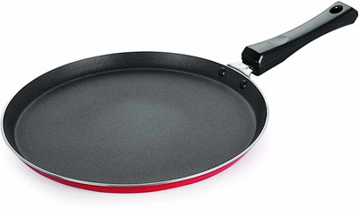 Home-pro Non-Stick Aluminum Flat Tawa | Dosa Tawa | All in One with Soft Touch Handle Tawa 26 cm diameter(Aluminium, Non-stick)