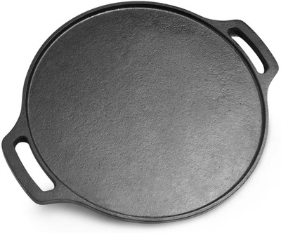 Human Hydro IronCure Cast Iron Tawa for Dosa/Chilla | 30cm/11.81 inch Tawa 30 cm diameter(Cast Iron, Induction Bottom)