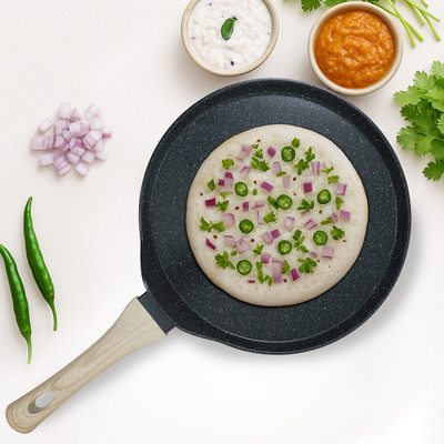 Solara Belmont Ceramic Dosa Pan Non Stick, Dosa Tawa 28 cm diameter(Aluminium, Non-stick, Induction Bottom)