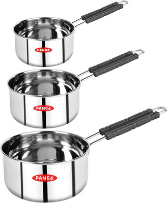Panca Induction Bottom Cookware Set(Stainless Steel, 3 - Piece)