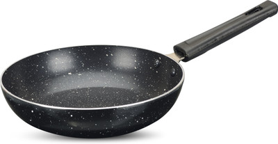 NAVRANG NAVARANG Induction Base Fry Pan Non-stick Aluminum Granite Texture Fry Pan 22 cm diameter 1.5 L capacity(Aluminium, Non-stick, Induction Bottom)