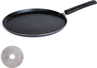 Kreme Basics Tawa 28 cm diameter(Aluminium, Non-stick, Induction Bottom)