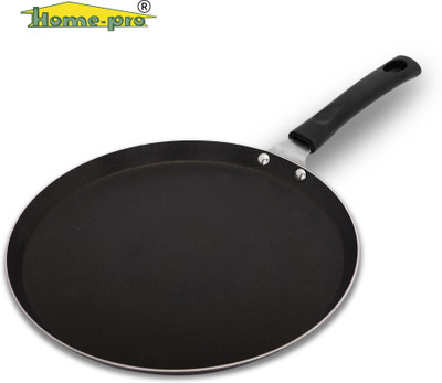 Home-pro Non-Stick Dosa Tawa | 2 mm Base Sturdy Riveted 26 cm Dia,Virgin Bakelite Handle Tawa 26 cm diameter(Aluminium, Non-stick)