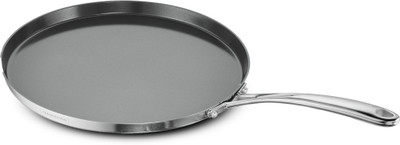 Tramontina Healthy Triply Ceramic Dosa Tawa 4mm thick|Non Toxic (PFAS/PTFE/PFOA Free) Tawa 30 cm diameter with Lid(Steel, Non-stick, Induction Bottom)