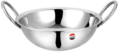 Camro Round Bottom Heavy KADHAI (No.16) Kadhai 32 cm diameter 5 L capacity(Stainless Steel)