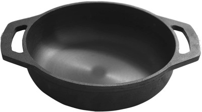 RudraEco Kadhai 28 cm diameter 3 L capacity(Cast Iron, Induction Bottom)