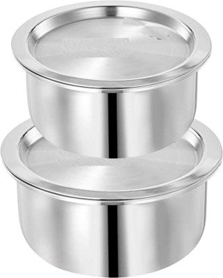 SHINI LIFESTYLE Aluminium Bhagona, Patila, Tope, Pateli, Tope Milk Pot 23cm,21cm Pot 23 cm diameter 4 L capacity with Lid(Aluminium)