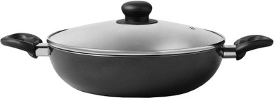 fackelmann Kadhai 26 cm diameter with Lid 2.8 L capacity(Aluminium, Non-stick, Induction Bottom)