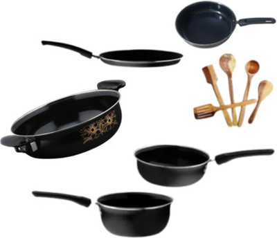 cookpro Induction Gas Non-Stick Coated Cookware Set (Cast Iron,(Non-stick), 10 - Piece) Induction Bottom Non-Stick Coated Cookware Set(Cast Iron, 10 - Piece)
