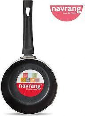 navrang maateshwari NAVRANG NON STICK SAUCE PAN MADE WITH PREMIUM QUALITY MATERIAL Sauce Pan 260 cm diameter 1 L capacity(Hard Anodised, Non-stick)