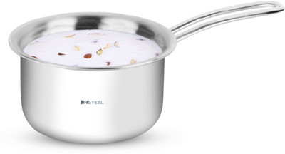 Airsteel Triply Stainless Steel Milk Pan 16 cm diameter 1.5 L capacity(Triply, Non-stick, Induction Bottom)