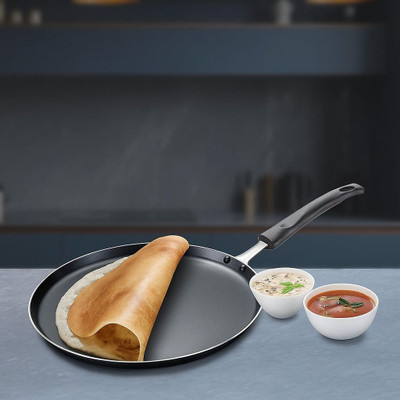 PATALSEVA Tawa 30 cm diameter with Lid(Aluminium, Non-stick, Induction Bottom)
