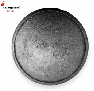 Aarogyam Cast Iron Edge Free Roti Tawa 12 Inches. Ferrolite Series. Tawa 30 cm diameter(Cast Iron, Non-stick)