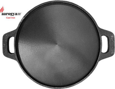 Aarogyam Cast Iron Dosa / Roti Tawa Double Handle 12 Inches. Ferrolite Series. Tawa 30 cm diameter(Cast Iron, Non-stick, Induction Bottom)