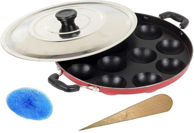 SHARPLOOK NA Pan 24 cm diameter with Lid 250 L capacity(Aluminium, Non-stick)