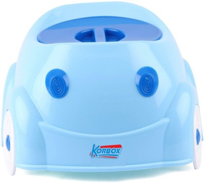 KORBOX Car Shape Baby Potty Chair Potty seat is designed in round shape to give baby very comfort when sitting on this baby potty trainer Potty Seat(Blue)