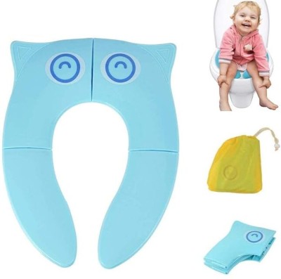 CHEFERYN Portable Baby Toilet Seat Foldable Western Kids Potty Trainer Cover Potty Seat(Multicolor)