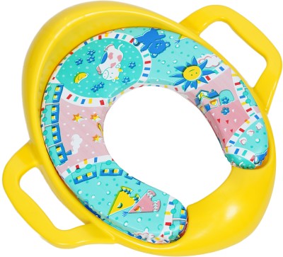 Little Creation Cushioned Potty Seat with Easy Grip Handles and comfortable seat Potty Seat(Yellow)