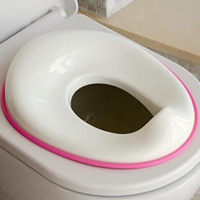 Henny Potty Training Seat For Boys and Girls, Includes Free Storage Hook Potty Seat(pink & white)