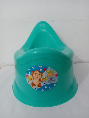 MOONDEO Baby plastic potty training seat potty chair with lid for 0 to 3 year baby Potty Seat(SKYBLUE)