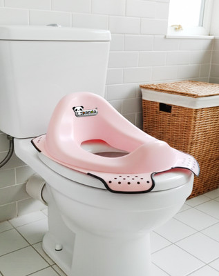 PANDA BABY PRODUCTS Toilet Seat Potty Trainer – Comfortable & Safe Seat for Kids (41x30x16 cm) Potty Seat(Baby Pink)