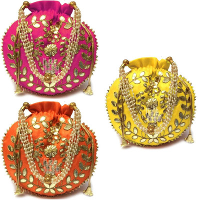 Shreejaapparel Handbags for women | Embroidered Women Potli Bag | Traditional Indian Potli Bags Potli